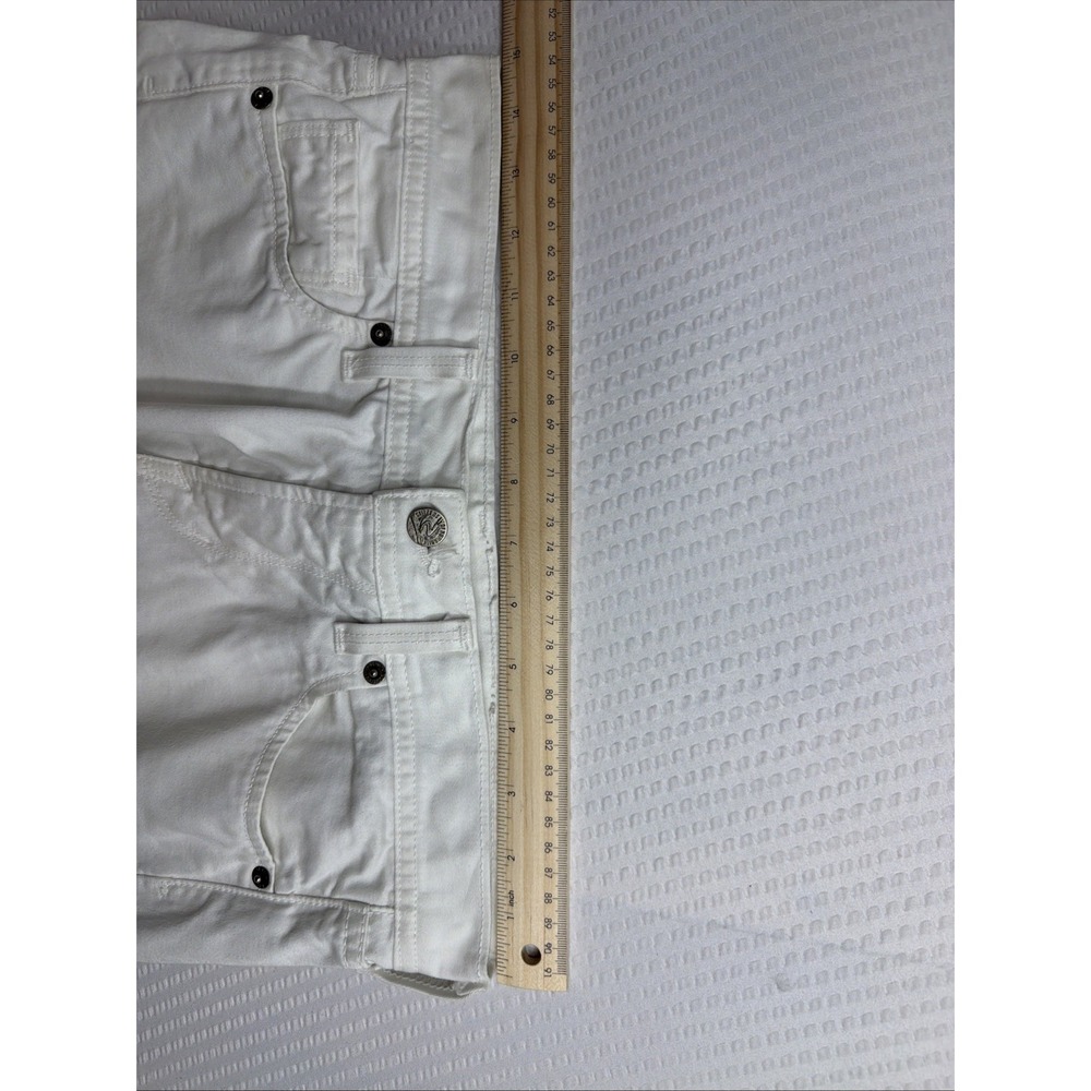 Vintage Citizens of Humanity Ingrid White Low Rise Flare Jeans 100% Cotton 27x30 - Picture 6 of 14